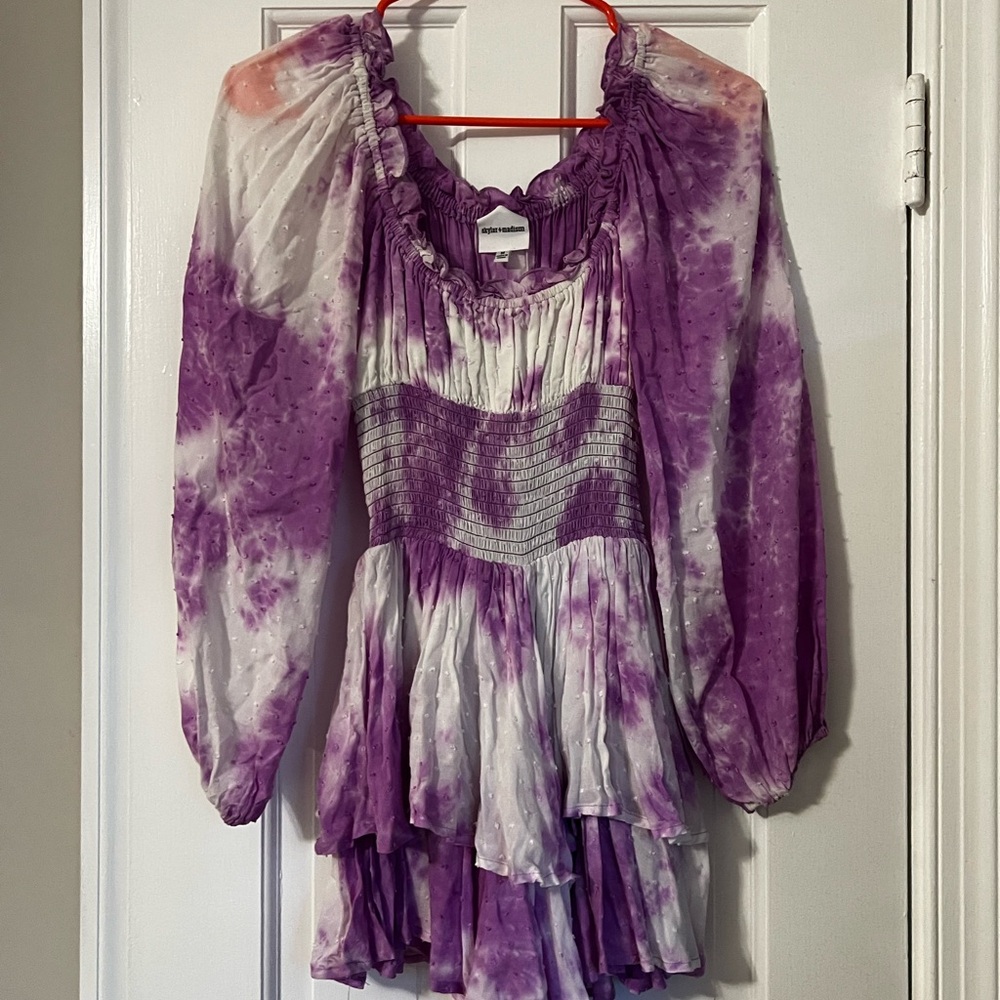 Skylar + Madison Lavender Ruffle Dress